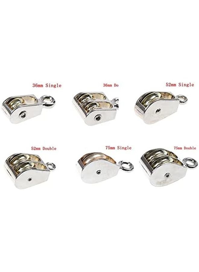 Zyaobei Zinc Alloy Timing Pulley Single Wheel Swivel Roller Block 52mm - Image 3